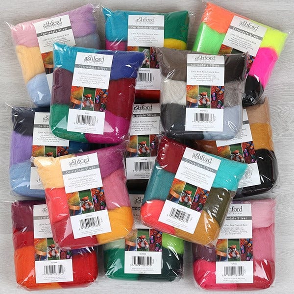 Ashford Corriedale Sliver Pack - Tuscany