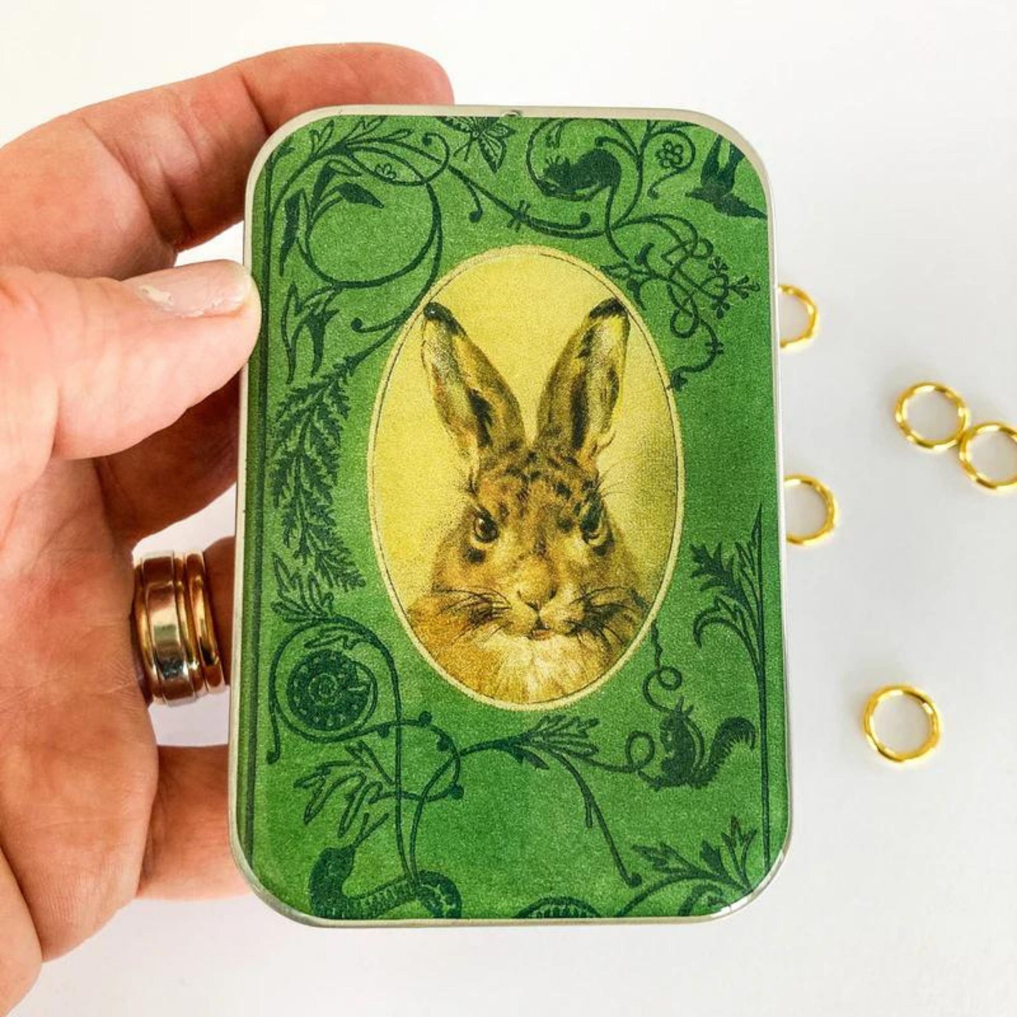 Firefly Notes Stitch Marker Tins Bunny Large