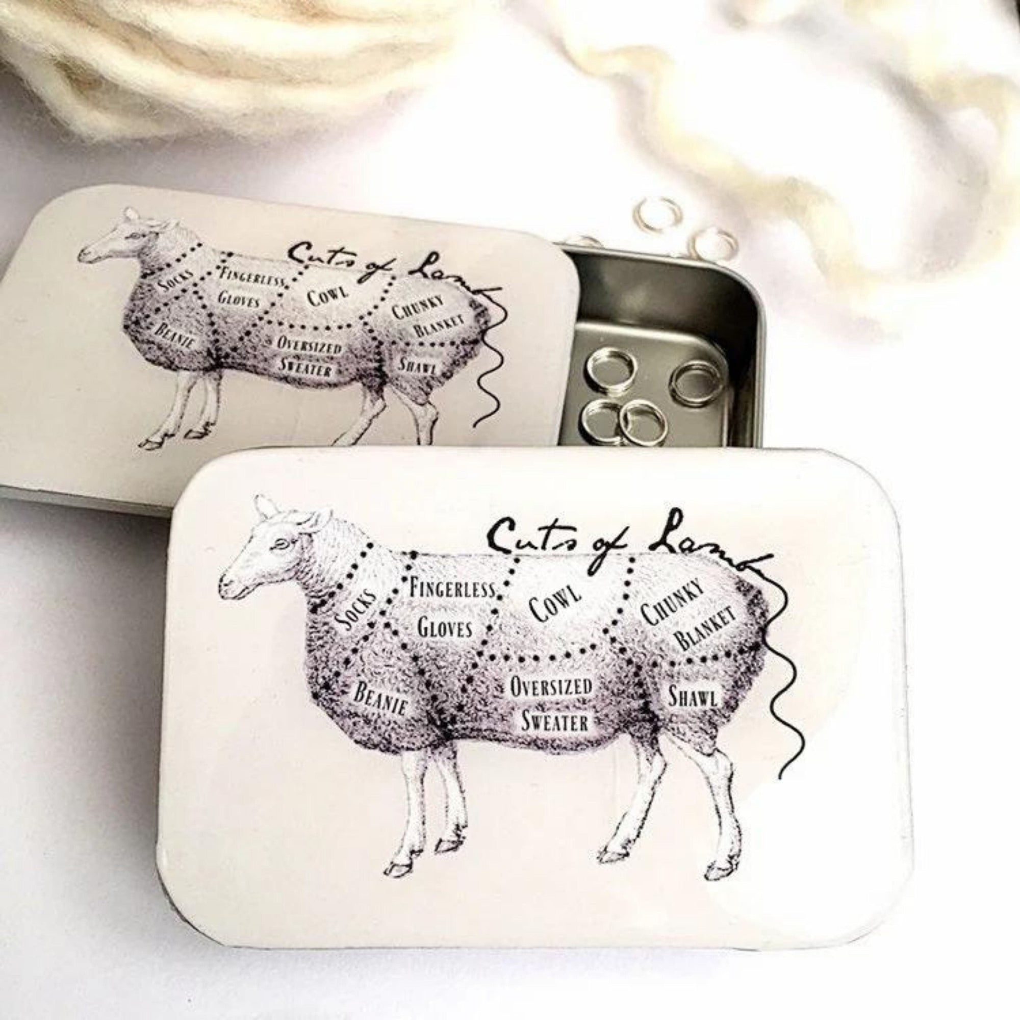 Firefly Notes Stitch Marker Tins Cuts of lamb Large