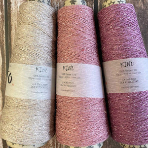 ITO Kinu 100% Silk Weaving & Knitting Yarn 356 Cream 