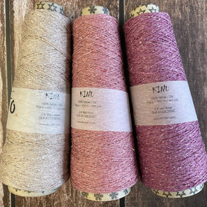 ITO Kinu 100% Silk Weaving & Knitting Yarn 366 Plum 