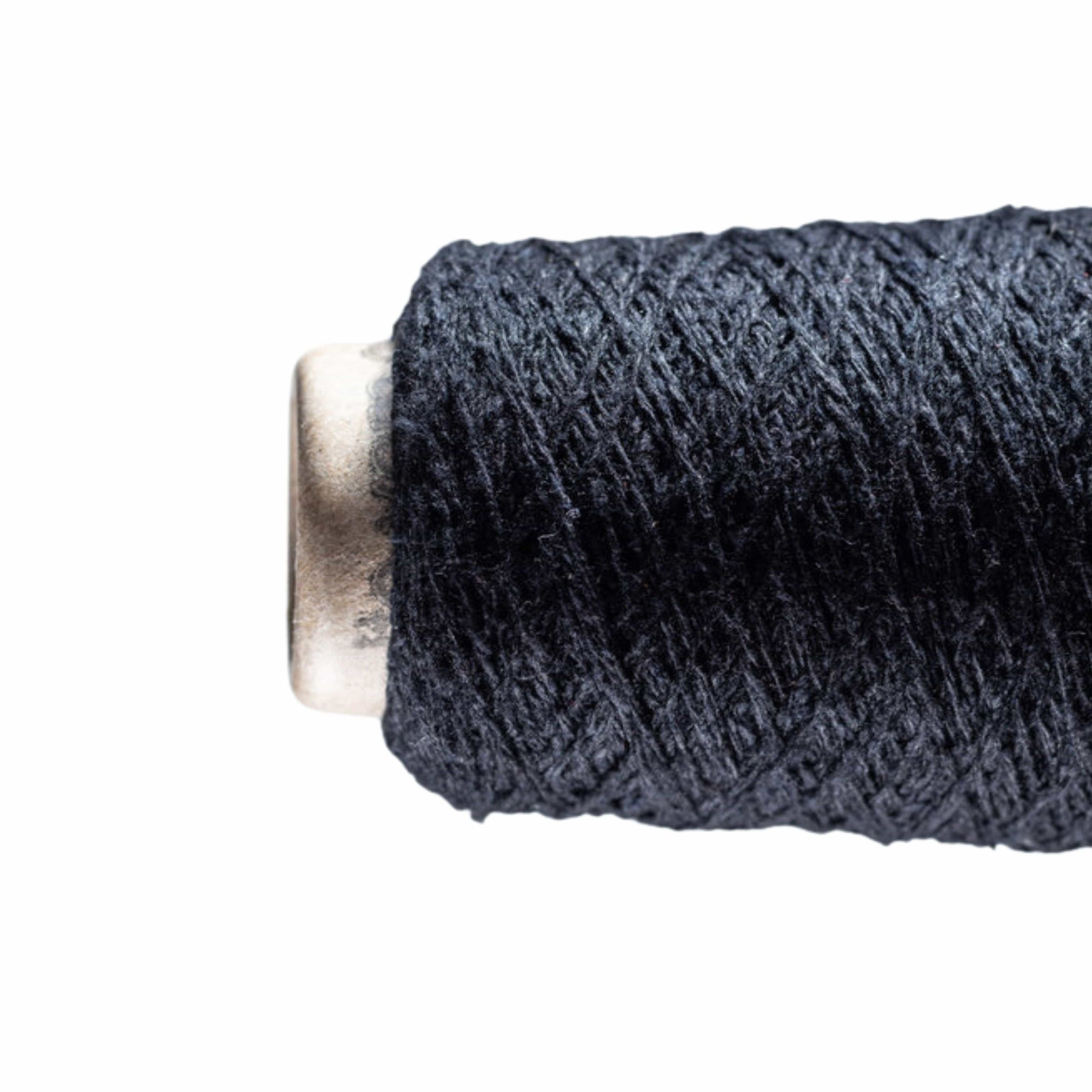 ITO Kinu 100% Silk Weaving & Knitting Yarn 388 Black 