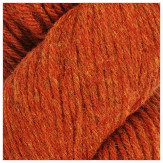 santa cruz cinnamon coloured ten ply yarn. A lovely orange with yellow flecks.