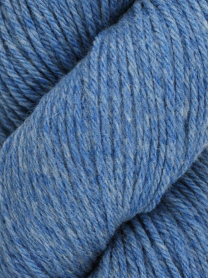 Cerulean leans towards the purple end of the blues, with a brighter blue and white flecks throughout the skein. 