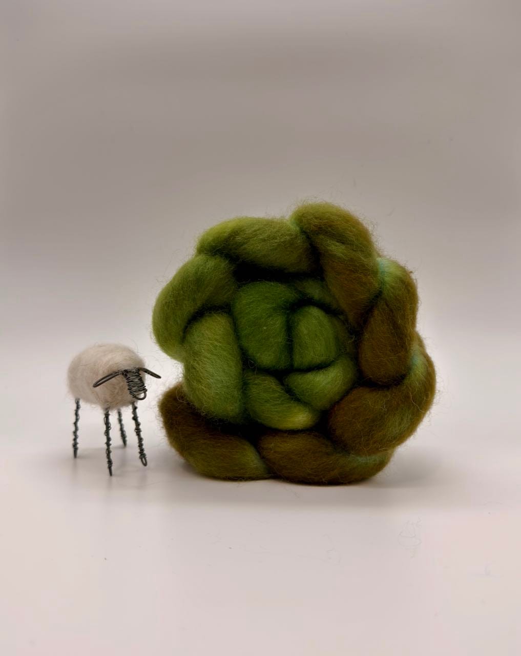 Hand dyed Cloverleaf Corriedale - On the Ply