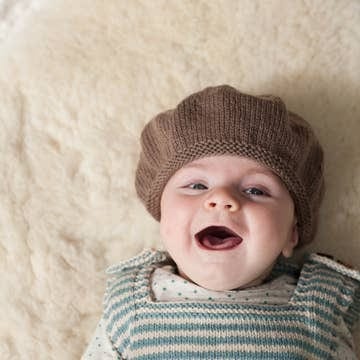 Spring Pinafore & Hat Knitting Pattern